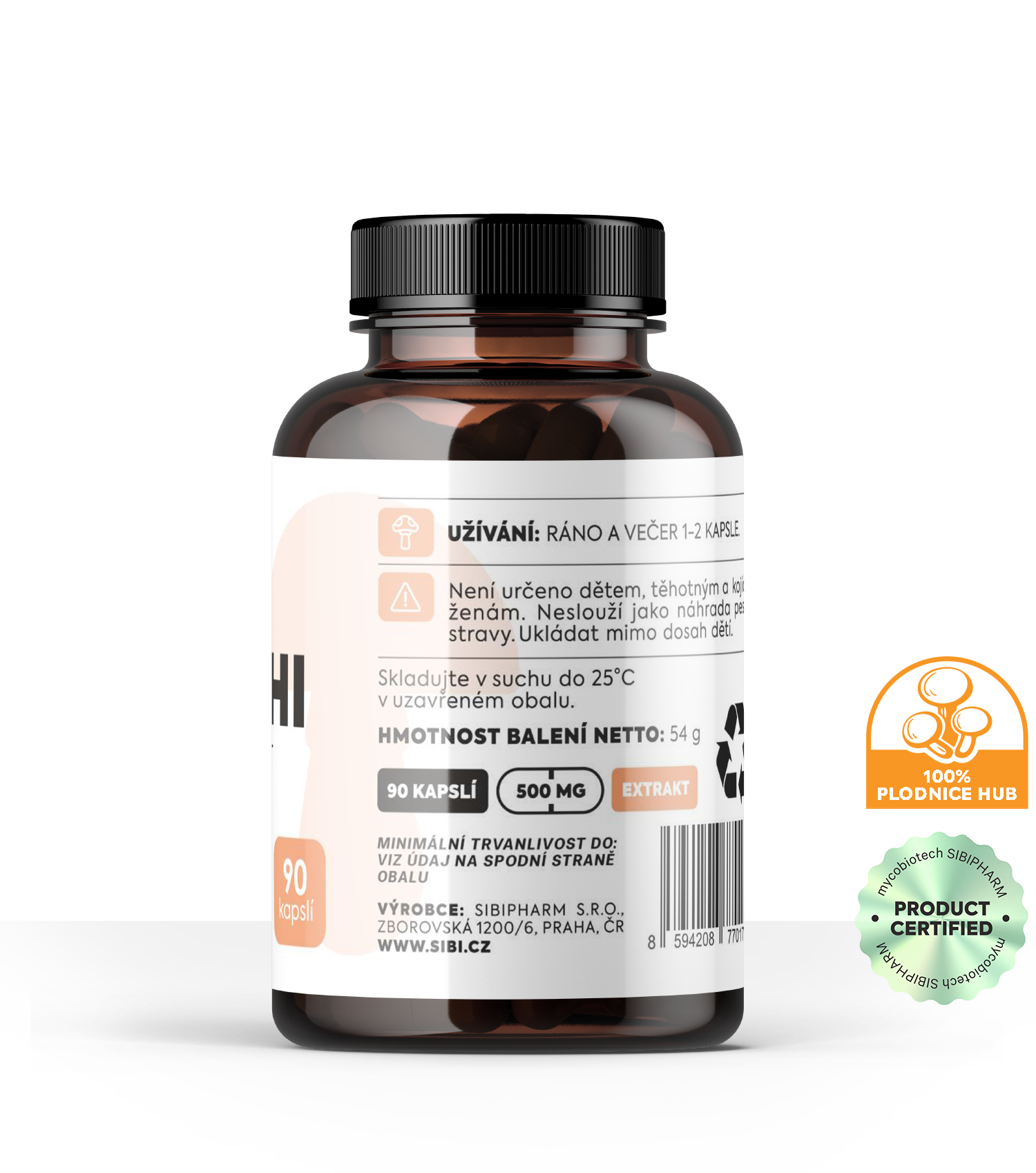 Reishi extrakt 90 kapslí 500 mg